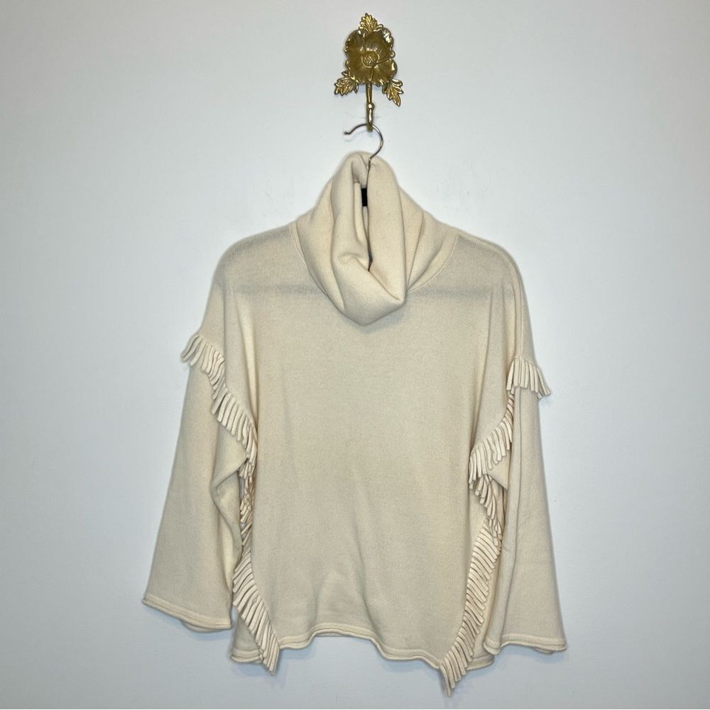 Blumarine Wool Cashmere Fringe Sweater 42